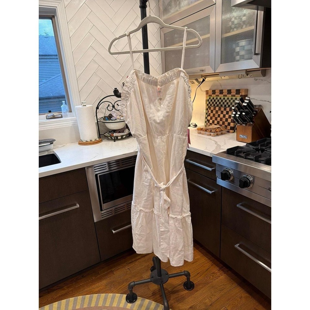 Stoney Clover Lane x Target White Linen Tiered Dress 1XL nwt